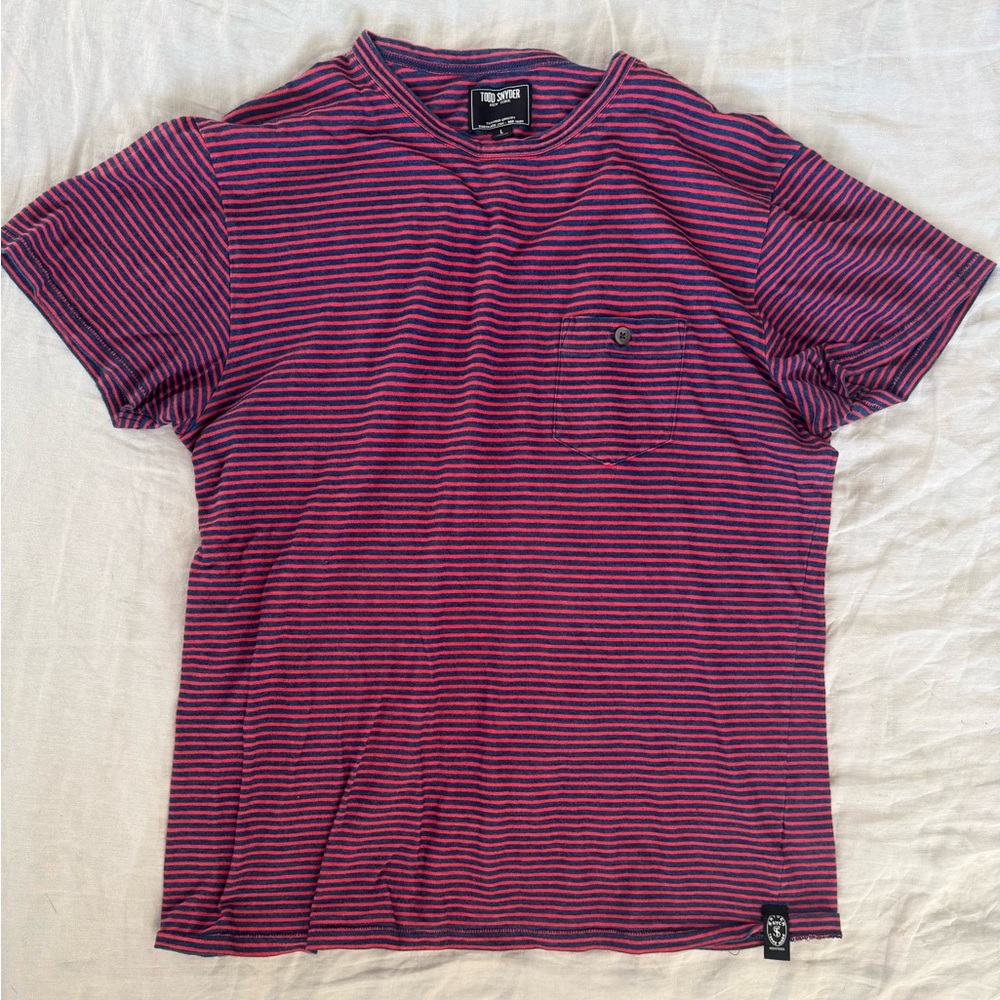 Todd Snyder striped slub tee